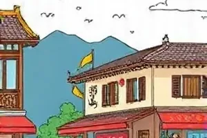 竖屏三分构图示意，人物位于画面偏左位置