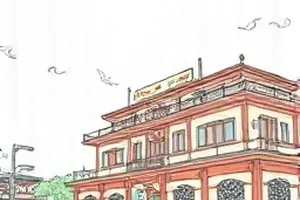 音频波形图截取段，停顿位置被标出两秒间隔